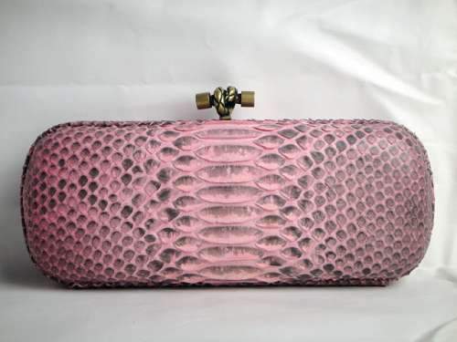 Bottega Veneta Clutches New Knot 8652 pink snake